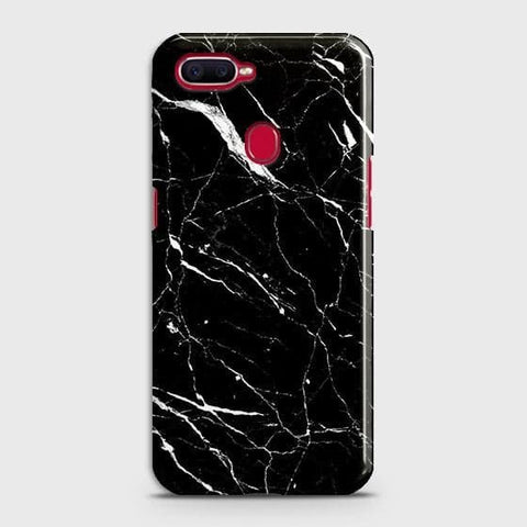 Realme 2 Pro Cover - Trendy Black Marble Printed Hard Case with Life Time Colors Guarantee