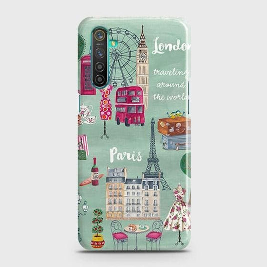 Realme 6 Cover - Matte Finish - London, Paris, New York ModernPrinted Hard Case with Life Time Colors Guarantee