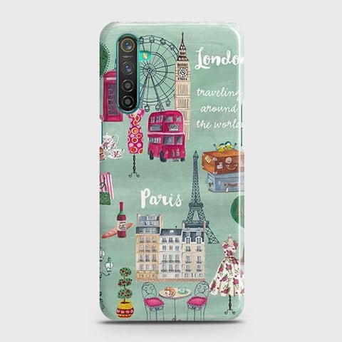 Realme 6 Pro Cover - Matte Finish - London, Paris, New York ModernPrinted Hard Case with Life Time Colors Guarantee