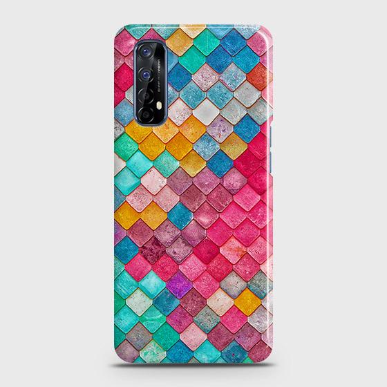 Realme 7 Cover - Chic Colorful Mermaid Printed Hard Case with Life Time Colors Guarantee