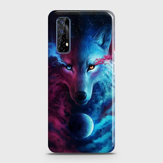 Realme 7 Cover - Infinity Wolf Trendy Printed Hard Case with Life Time Colors Guarantee