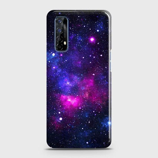 Realme 7 Cover - Dark Galaxy Stars Modern Printed Hard Case with Life Time Colors Guarantee