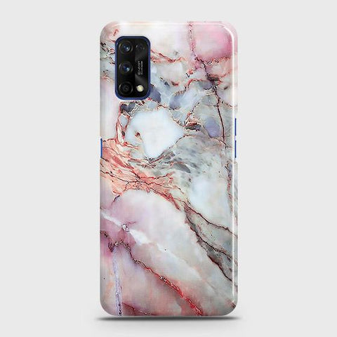 Realme 7 Pro Cover - Violet Sky Marble Trendy Printed Hard Case with Life Time Colors Guarantee