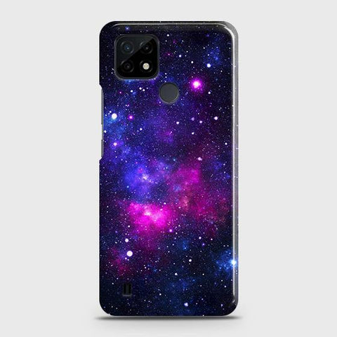 Realme C11 2021 Cover - Dark Galaxy Stars Modern Printed Hard Case with Life Time Colors Guarantee