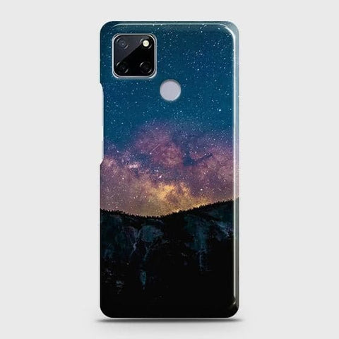 Realme C12 Cover - Matte Finish - Embrace Dark Galaxy  Trendy Printed Hard Case with Life Time Colors Guarantee