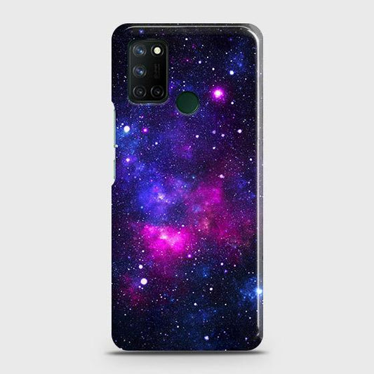 Realme C17 Cover - Dark Galaxy Stars Modern Printed Hard Case with Life Time Colors Guarantee