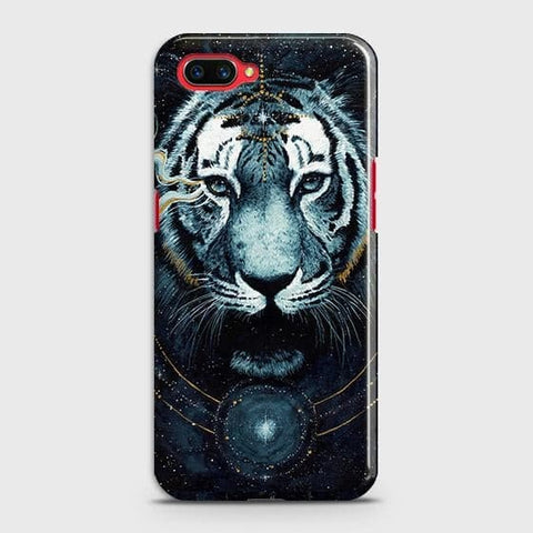Realme C1 Cover - Vintage Galaxy Tiger Printed Hard Case with Life Time Colors Guarantee