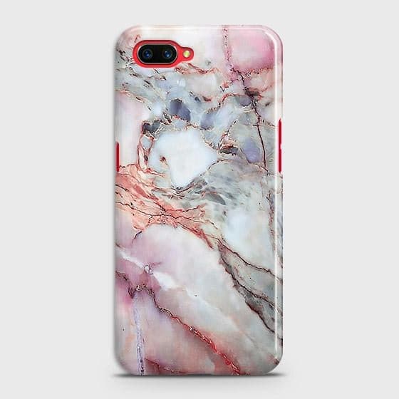Realme C1 Cover - Violet Sky Marble Trendy Printed Hard Case with Life Time Colors Guarantee