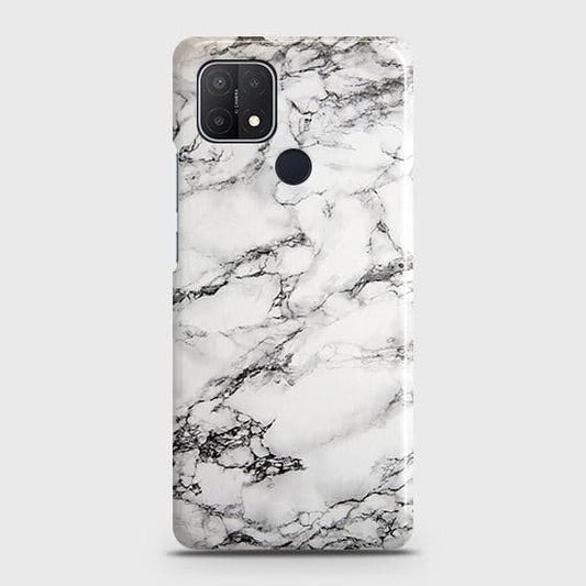 Realme C25 Cover - Matte Finish - Trendy Mysterious White Marble Printed Hard Case with Life Time Colors Guarantee