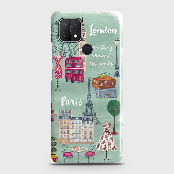 Realme C25 Cover - Matte Finish - London, Paris, New York ModernPrinted Hard Case with Life Time Colors Guarantee