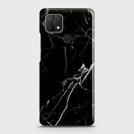 Realme C25s Cover - Black Modern Classic Marble Printed Hard Case with Life Time Colors Guarantee