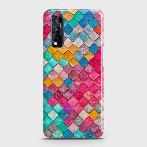Realme Narzo 30 Cover - Chic Colorful Mermaid Printed Hard Case with Life Time Colors Guarantee