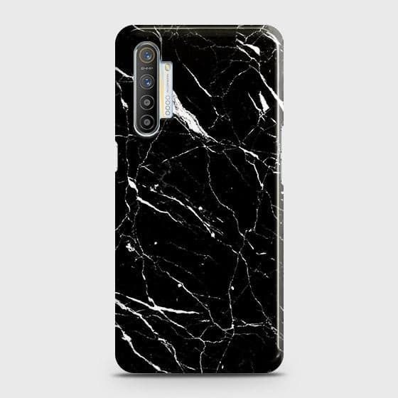 Realme XT Cover - Trendy Black Marble Printed Hard Case with Life Time Colors Guarantee b63