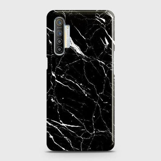 Realme XT Cover - Trendy Black Marble Printed Hard Case with Life Time Colors Guarantee b63