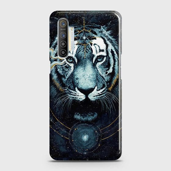 Realme XT Cover - Vintage Galaxy Tiger Printed Hard Case with Life Time Colors Guarantee