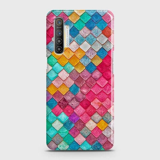 Realme XT Cover - Chic Colorful Mermaid Printed Hard Case with Life Time Colors Guarantee
