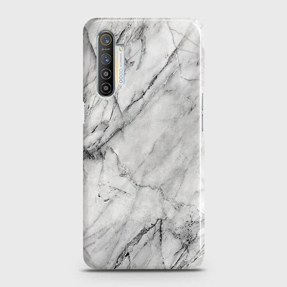 Realme XT Cover - Matte Finish - Trendy White Floor Marble Printed Hard Case with Life Time Colors Guarantee - D2