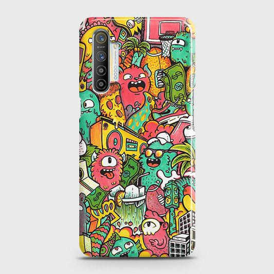 Realme XT Cover - Matte Finish - Candy Colors Trendy Sticker Collage Printed Hard Case with Life Time Colors Guarantee(1)