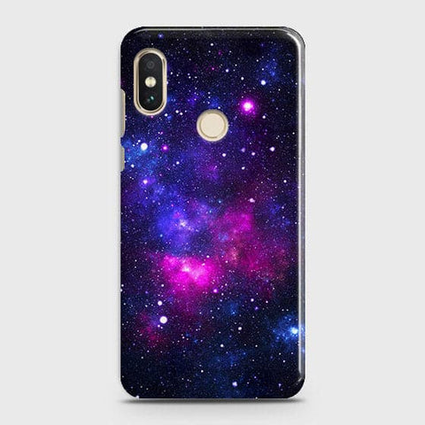 Xiaomi Mi A2 Lite / Redmi 6 Pro Cover - Dark Galaxy Stars Modern Printed Hard Case with Life Time Colors Guarantee