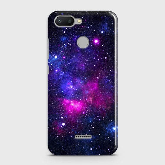 Xiaomi Redmi 6 Cover - Dark Galaxy Stars Modern Printed Hard Case with Life Time Colors Guarantee