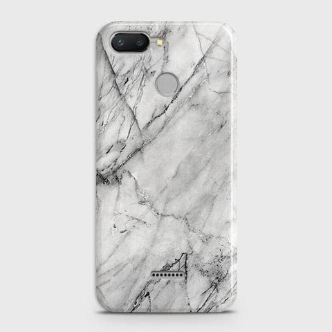 Xiaomi Redmi 6 Cover - Matte Finish - Trendy White Floor Marble Printed Hard Case with Life Time Colors Guarantee - D2