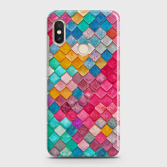 Xiaomi Redmi Note 6 Pro Cover - Chic Colorful Mermaid Printed Hard Case with Life Time Colors Guarantee B (29) 1