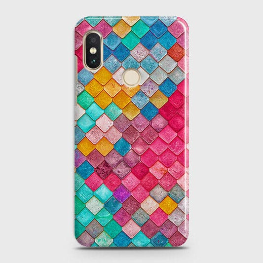 Xiaomi Redmi Note 6 Pro Cover - Chic Colorful Mermaid Printed Hard Case with Life Time Colors Guarantee B (29) 1