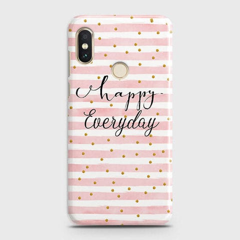 Xiaomi Redmi Note 6 Pro Cover - Trendy Happy Everyday Printed Hard Case with Life Time Colors Guarantee