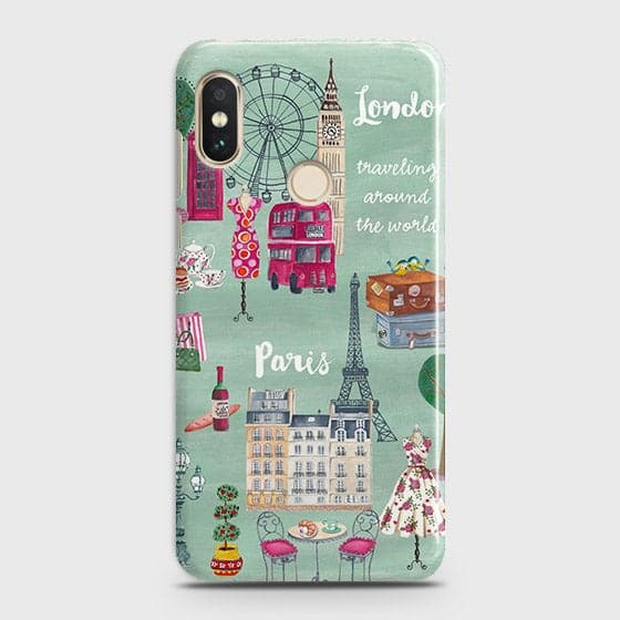 Xiaomi Redmi Note 6 Pro Cover - Matte Finish - London, Paris, New York ModernPrinted Hard Case with Life Time Colors Guarantee