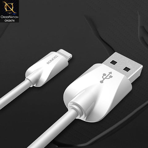 White - ROMOSS iPhone 6 USB Cable CB12V 1M Lightning Cable