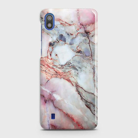 SAMSUNG GALAXY A10 Cover - Violet Sky Marble Trendy Printed Hard Case with Life Time Colors Guarantee