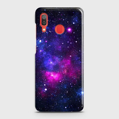 SAMSUNG GALAXY A20 Cover - Dark Galaxy Stars Modern Printed Hard Case with Life Time Colors Guarantee