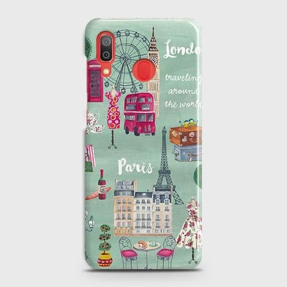 SAMSUNG GALAXY A30 Cover - Matte Finish - London, Paris, New York ModernPrinted Hard Case with Life Time Colors Guarante