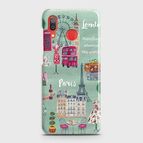 SAMSUNG GALAXY A30 Cover - Matte Finish - London, Paris, New York ModernPrinted Hard Case with Life Time Colors Guarante