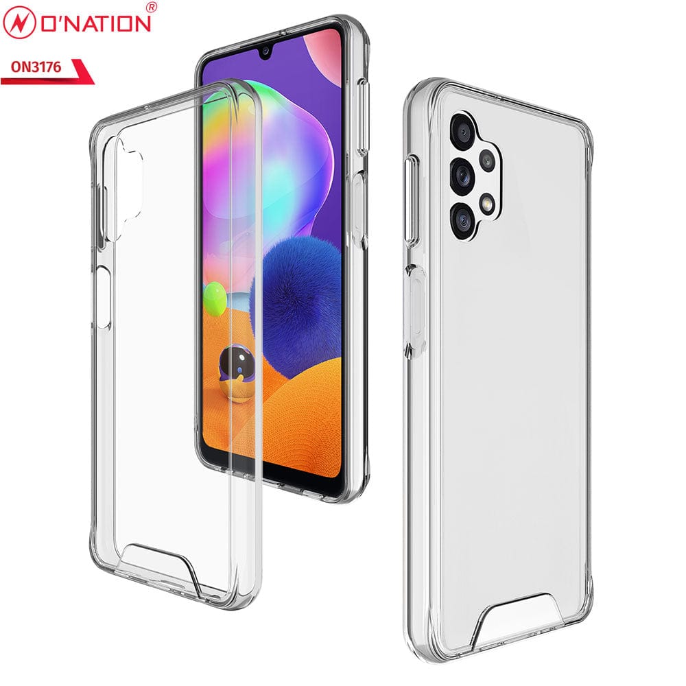 Samsung Galaxy A32 4G Cover - ONation Essential Series - Premium Quality No Yellowing Drop Tested Tpu+Pc Clear Soft Edges