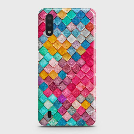 Samsung Galaxy A01Cover - Chic Colorful Mermaid Printed Hard Case with Life Time Colors Guarantee