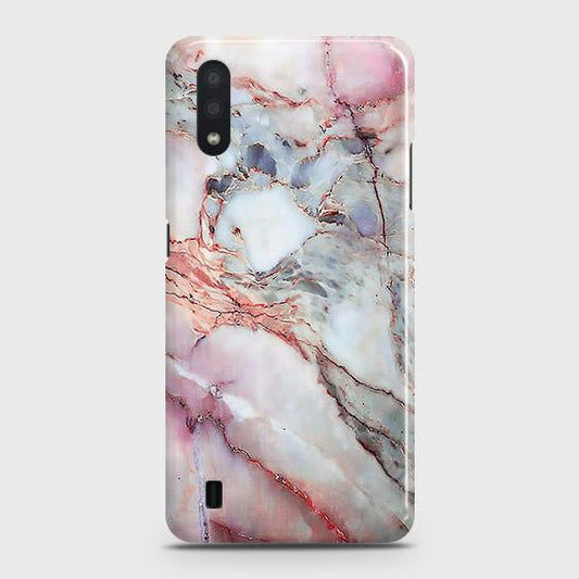 Samsung Galaxy A01 Cover - Violet Sky Marble Trendy Printed Hard Case with Life Time Colors Guarantee