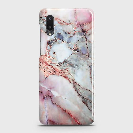 Samsung Galaxy A02 Cover - Violet Sky Marble Trendy Printed Hard Case with Life Time Colors Guarantee