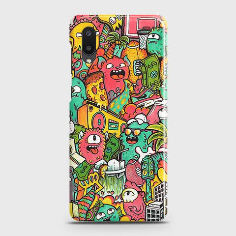 Samsung Galaxy A02 Cover - Matte Finish - Candy Colors Trendy Sticker collage Printed Hard Case with Life Time Colors Guarantee