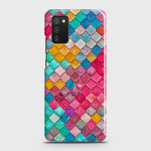 Samsung Galaxy A02s Cover - Chic Colorful Mermaid Printed Hard Case with Life Time Colors Guarantee