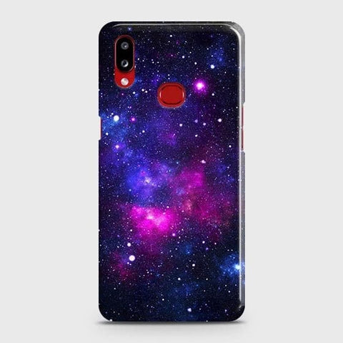 Samsung Galaxy A10s Cover - Dark Galaxy Stars Modern Printed Hard Case with Life Time Colors Guarantee