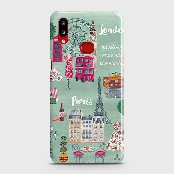 Samsung Galaxy A10s Cover - Matte Finish - London, Paris, New York ModernPrinted Hard Case with Life Time Colors Guarantee
