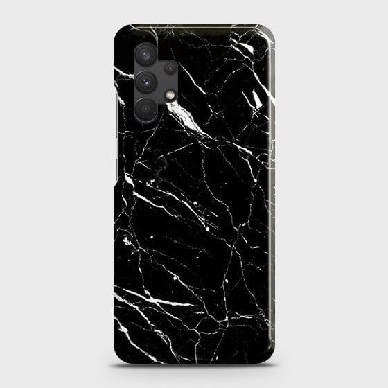 Samsung Galaxy A13 4G Cover - Trendy Black Marble Printed Hard Case with Life Time Colors Guarantee ( Fast Delivery )