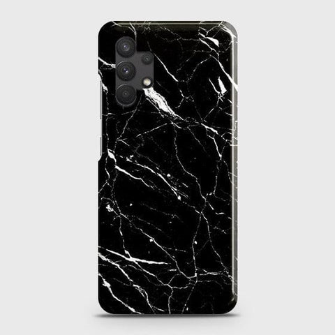 Samsung Galaxy A13 4G Cover - Trendy Black Marble Printed Hard Case with Life Time Colors Guarantee ( Fast Delivery )