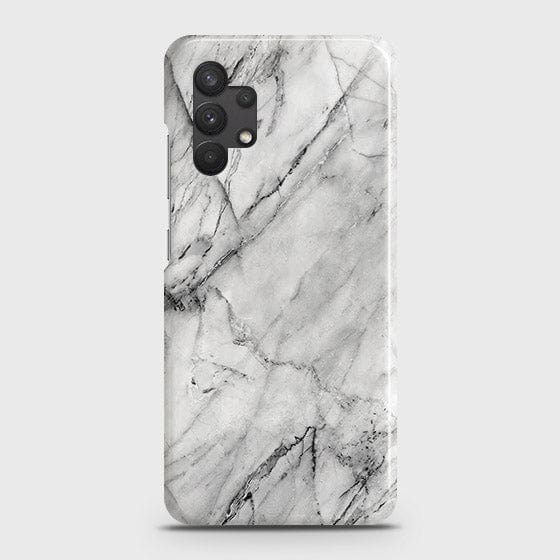 Samsung Galaxy A13 4G Cover - Matte Finish - Trendy White Marble Printed Hard Case with Life Time Colors GuaranteeB(52)2 b54