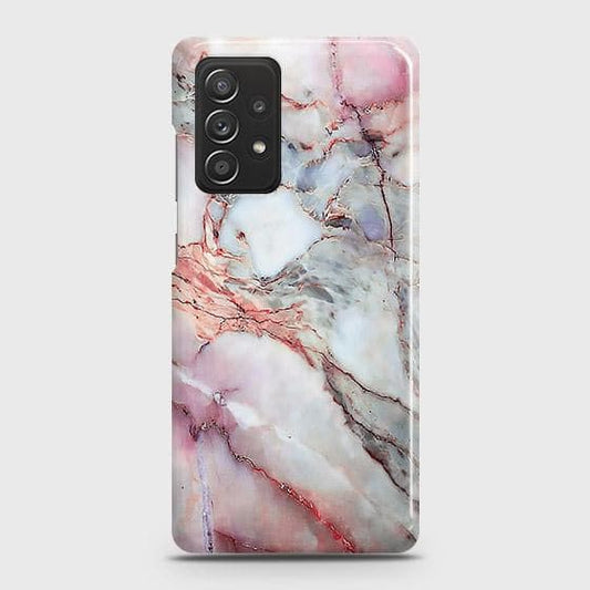 Samsung Galaxy A52 Cover - Violet Sky Marble Trendy Printed Hard Case with Life Time Colors Guarantee