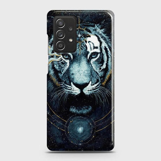 Samsung Galaxy A52s 5G Cover - Vintage Galaxy Tiger Printed Hard Case with Life Time Colors Guarantee