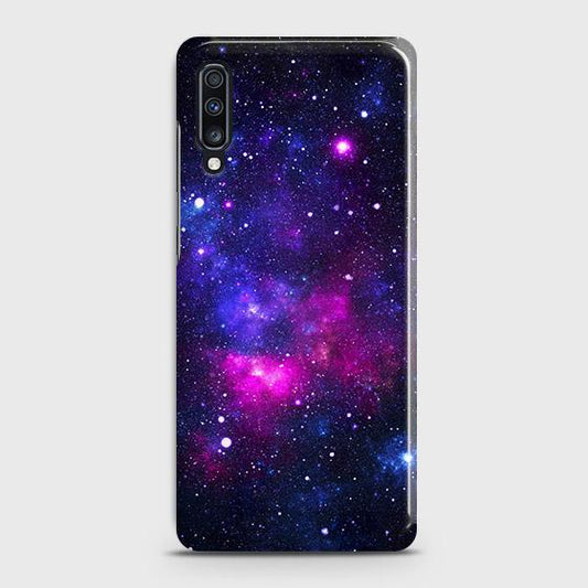 Samsung Galaxy A70 Cover - Dark Galaxy Stars Modern Printed Hard Case with Life Time Colors Guarantee