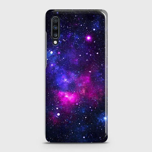 Samsung Galaxy A70s Cover - Dark Galaxy Stars Modern Printed Hard Case with Life Time Colors Guarantee(1b29)