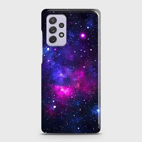 Samsung Galaxy A72 Cover - Dark Galaxy Stars Modern Printed Hard Case with Life Time Colors GuaranteeB52